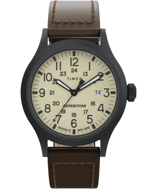 Timex Expedition Scout 40mm Leather Strap Watch