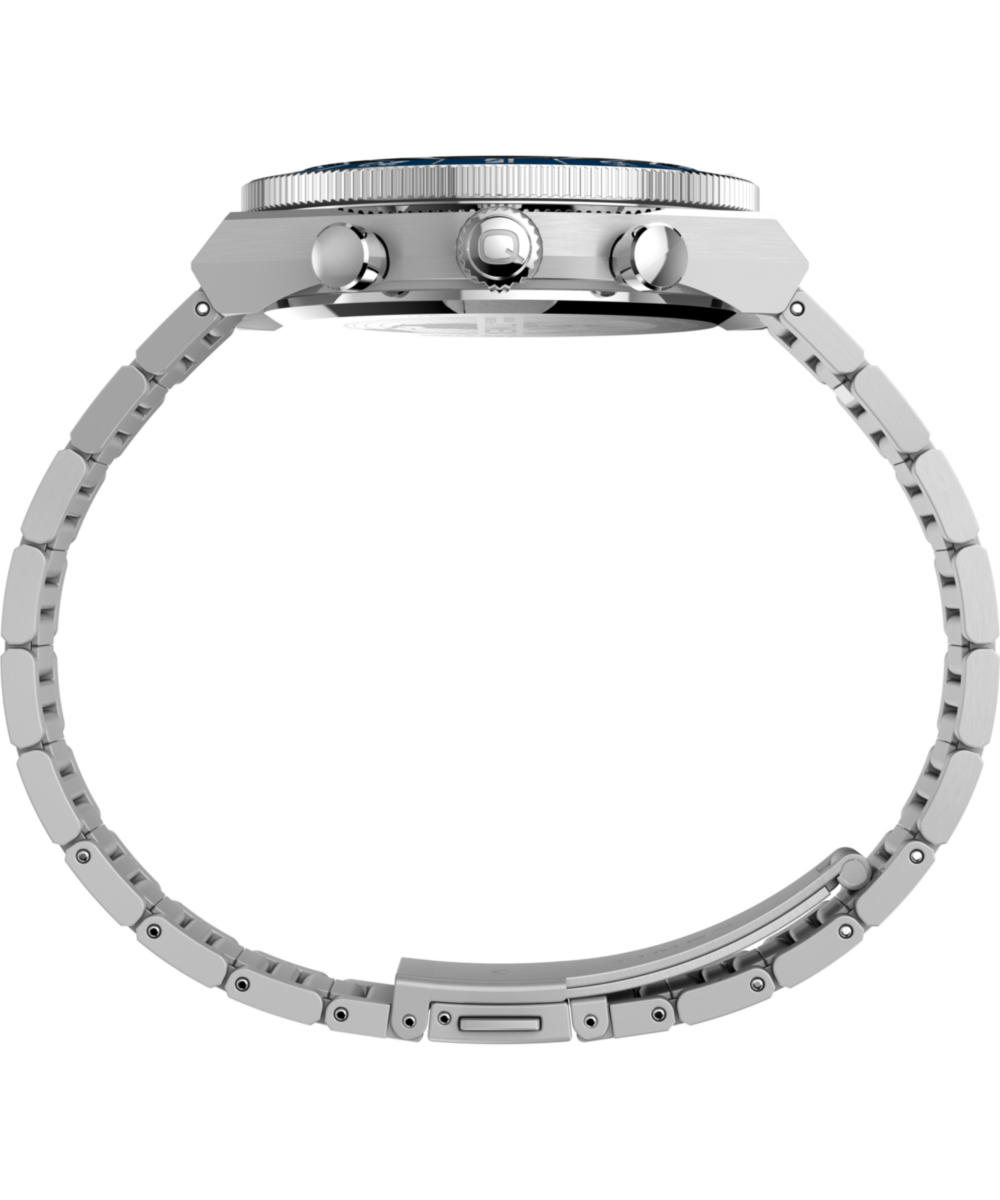 Timex Q Timex Continental Chronograph 40mm Stainless Steel Bracelet Watch