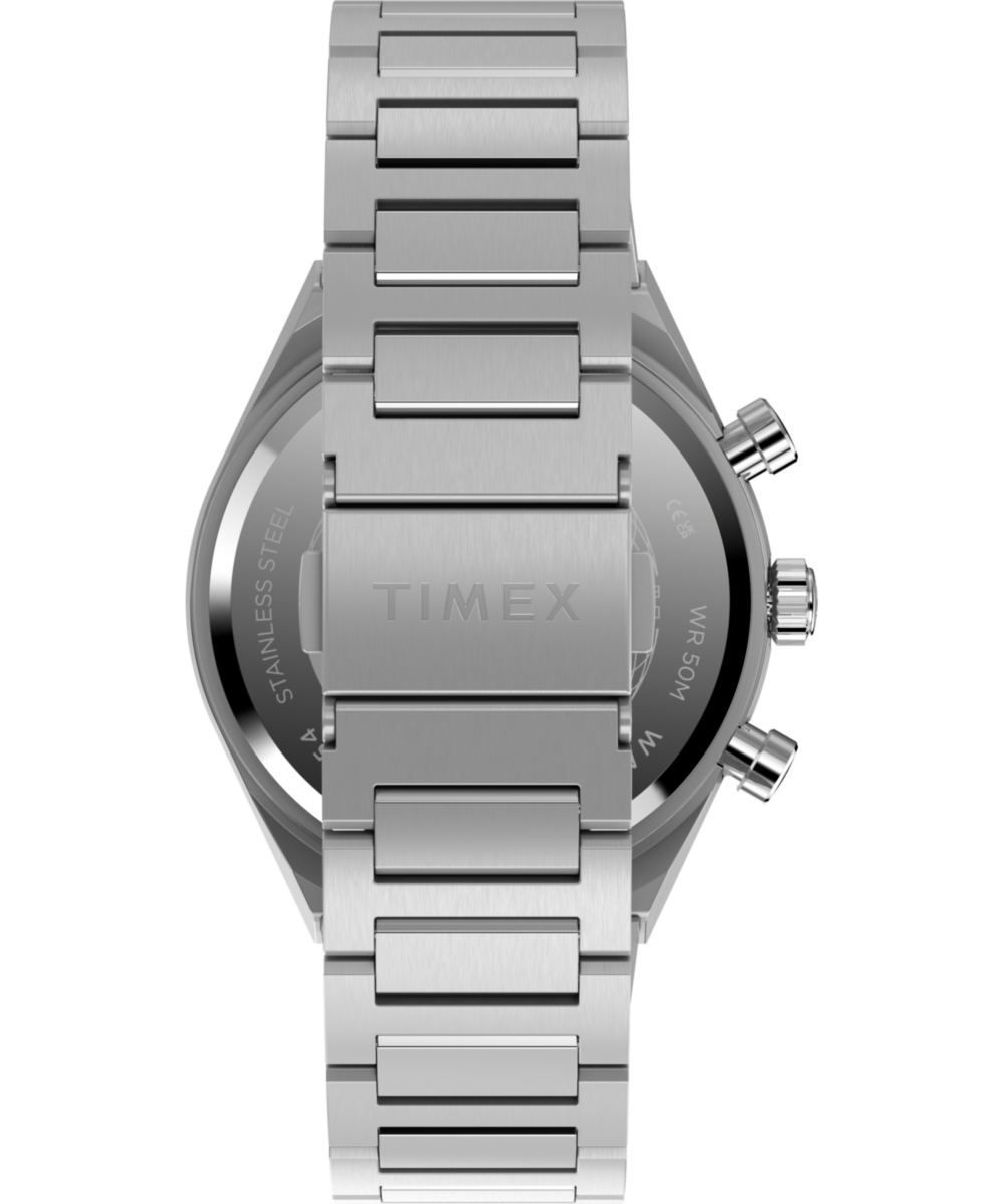 Timex Q Timex Continental Chronograph 40mm Stainless Steel Bracelet Watch