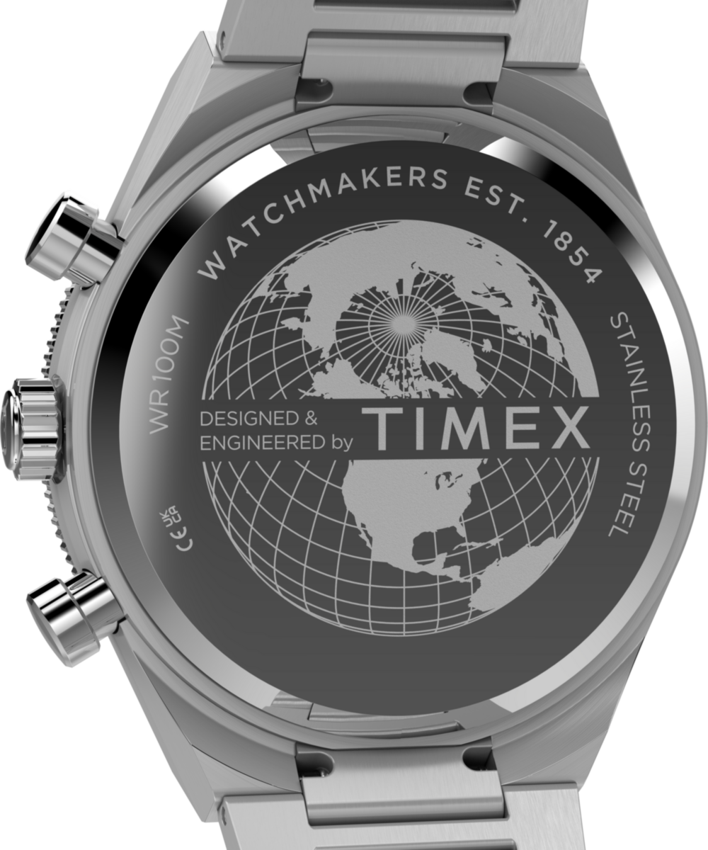 Timex Q Timex Continental Chronograph 40mm Stainless Steel Bracelet Watch