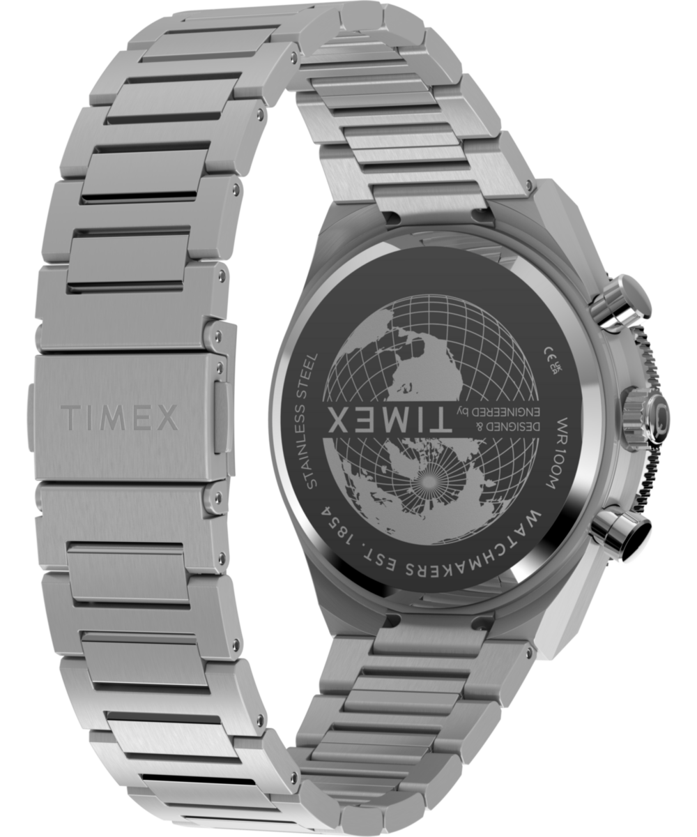 Timex Q Timex Continental Chronograph 40mm Stainless Steel Bracelet Watch