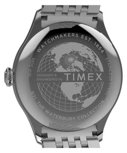 Timex Waterbury Classic Sub-Second 39mm Stainless Steel Bracelet Watch