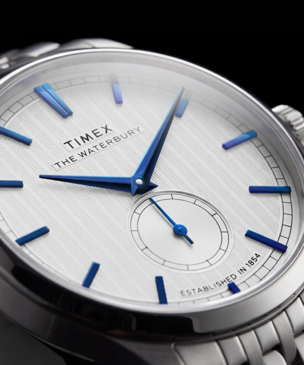 Timex Waterbury Classic Sub-Second 39mm Stainless Steel Bracelet Watch