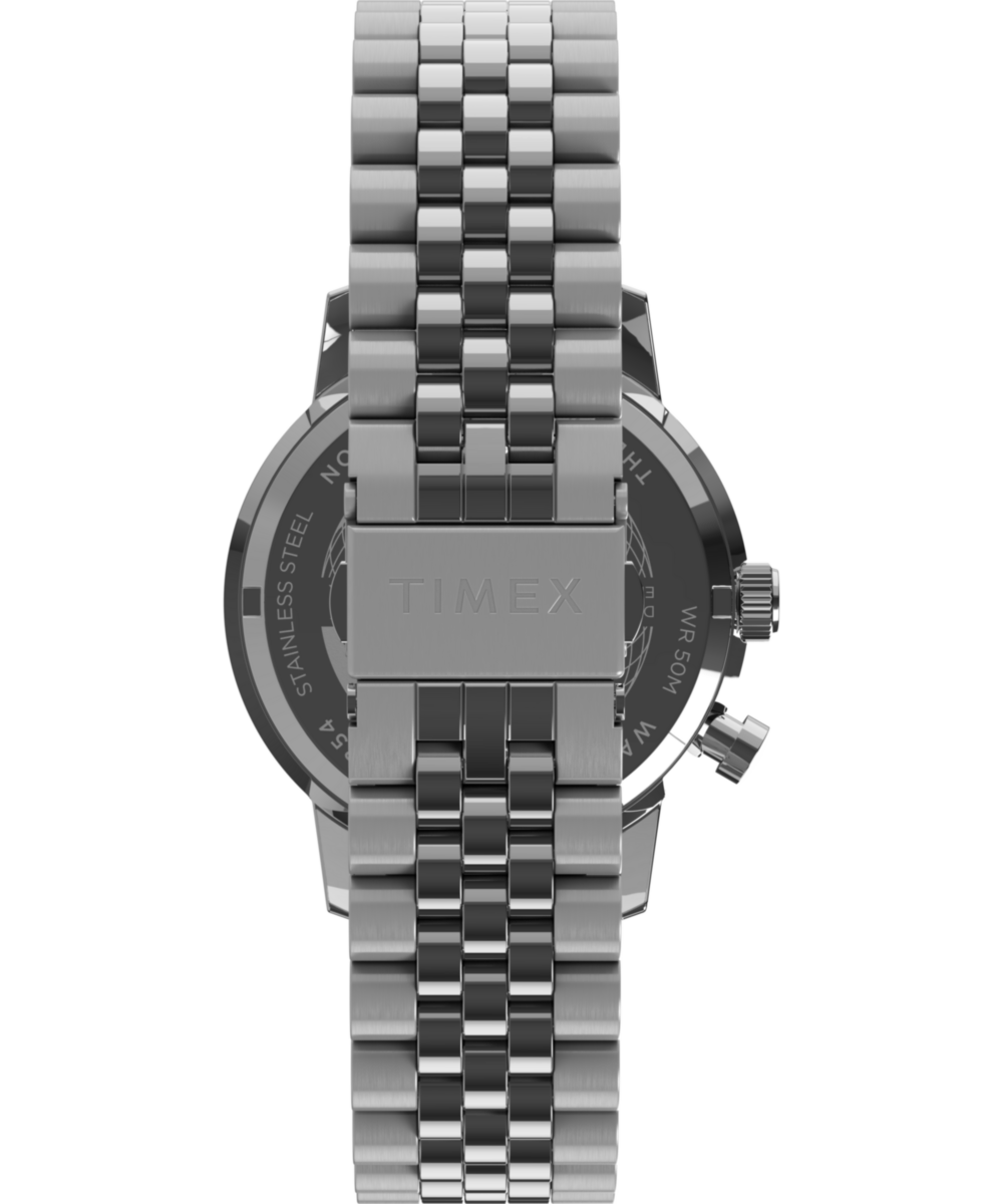 Timex Marlin Moon Phase Multifunction 40mm Stainless Steel Bracelet Watch