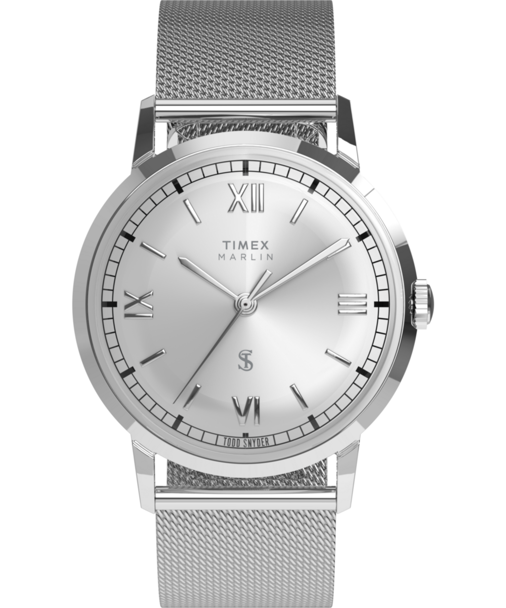 Timex Todd Snyder x Timex Marlin Mesh 34mm Stainless Steel Bracelet Watch