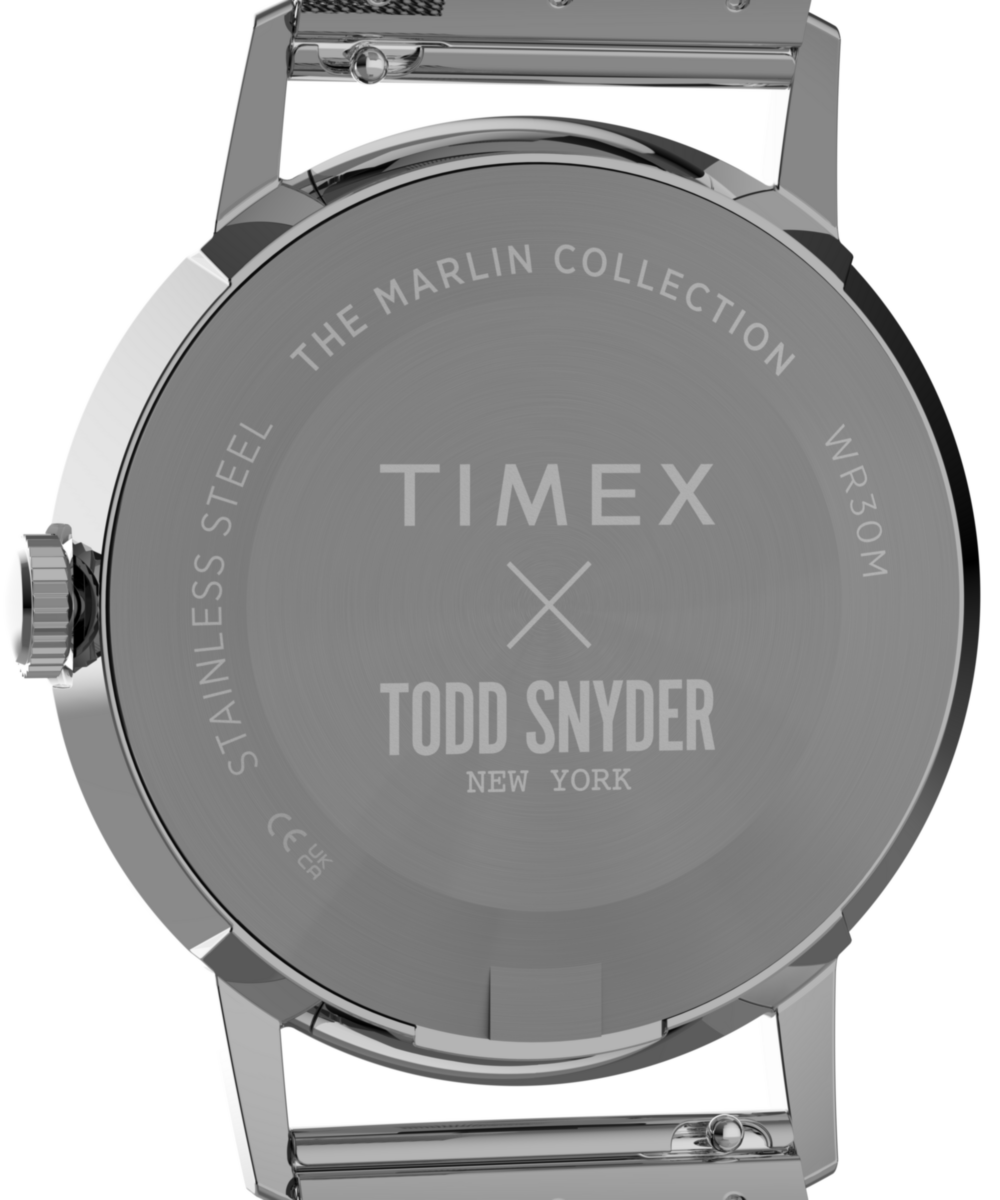 Timex Todd Snyder x Timex Marlin Mesh 34mm Stainless Steel Bracelet Watch