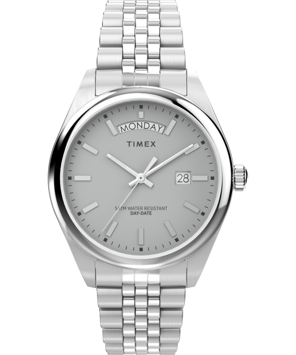 Timex Timex Legacy Day and Date 41mm Stainless Steel Bracelet Watch