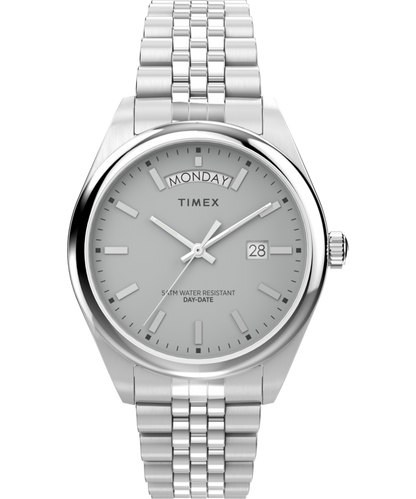 Timex Timex Legacy Day and Date 41mm Stainless Steel Bracelet Watch