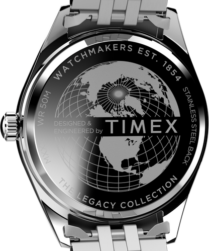 Timex Timex Legacy Day and Date 41mm Stainless Steel Bracelet Watch