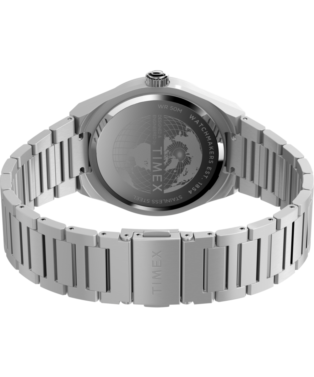 Timex Q Timex Continental GMT 39mm Stainless Steel Bracelet Watch