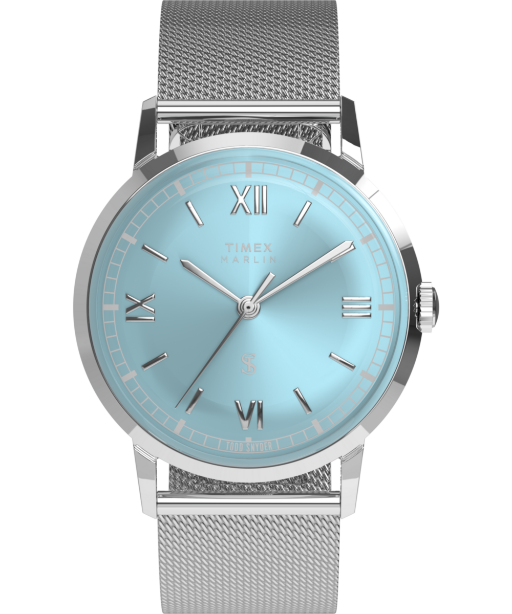 Timex Todd Snyder x Timex Marlin Mesh 34mm Stainless Steel Bracelet Watch