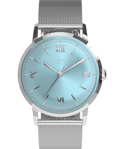 Timex Todd Snyder x Timex Marlin Mesh 34mm Stainless Steel Bracelet Watch