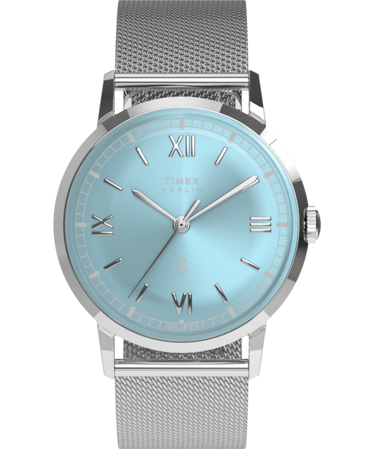 Timex Todd Snyder x Timex Marlin Mesh 34mm Stainless Steel Bracelet Watch