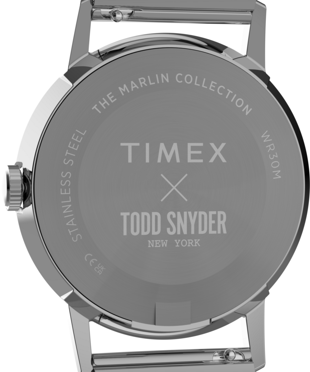Timex Todd Snyder x Timex Marlin Mesh 34mm Stainless Steel Bracelet Watch