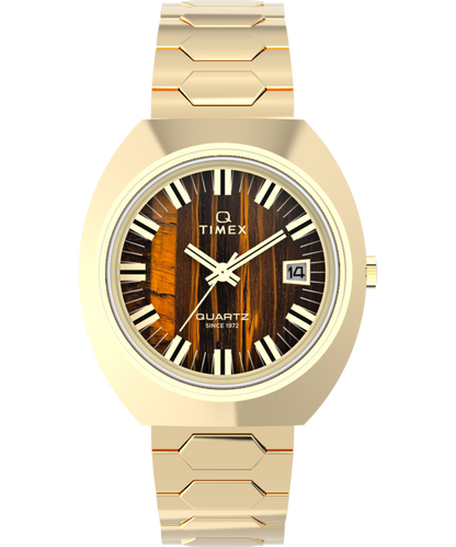 Timex Q Timex 1972 Time Machine Reissue 39mm Stainless Steel Bracelet Watch