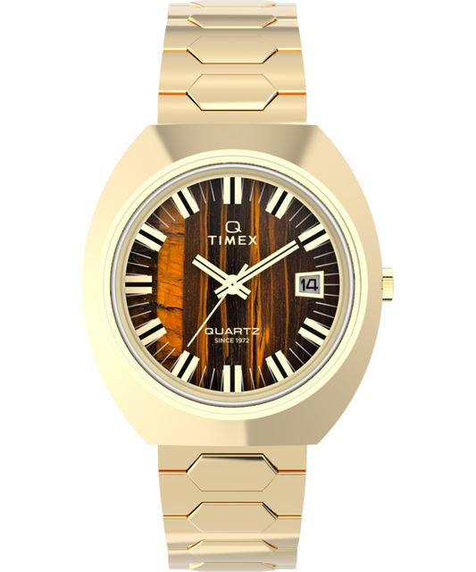 Timex Q Timex 1972 Time Machine Reissue 39mm Stainless Steel Bracelet Watch