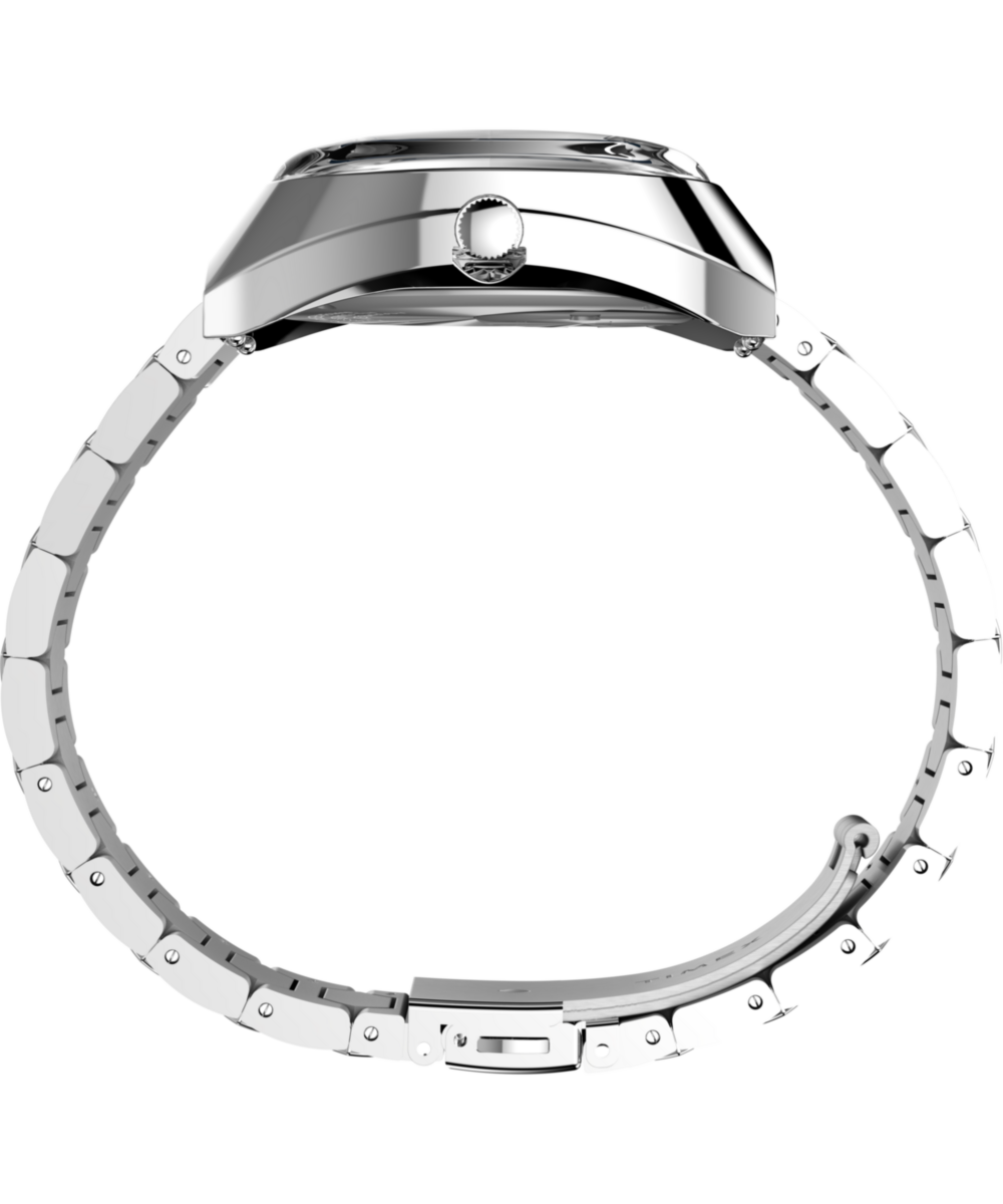 Timex Q Timex 1972 Time Machine Reissue 39mm Stainless Steel Bracelet Watch