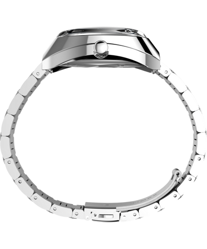 Timex Q Timex 1972 Time Machine Reissue 39mm Stainless Steel Bracelet Watch