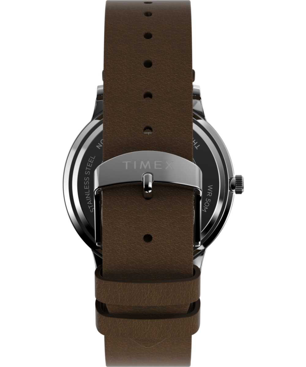 Timex Waterbury Classic 40mm Leather Strap Watch