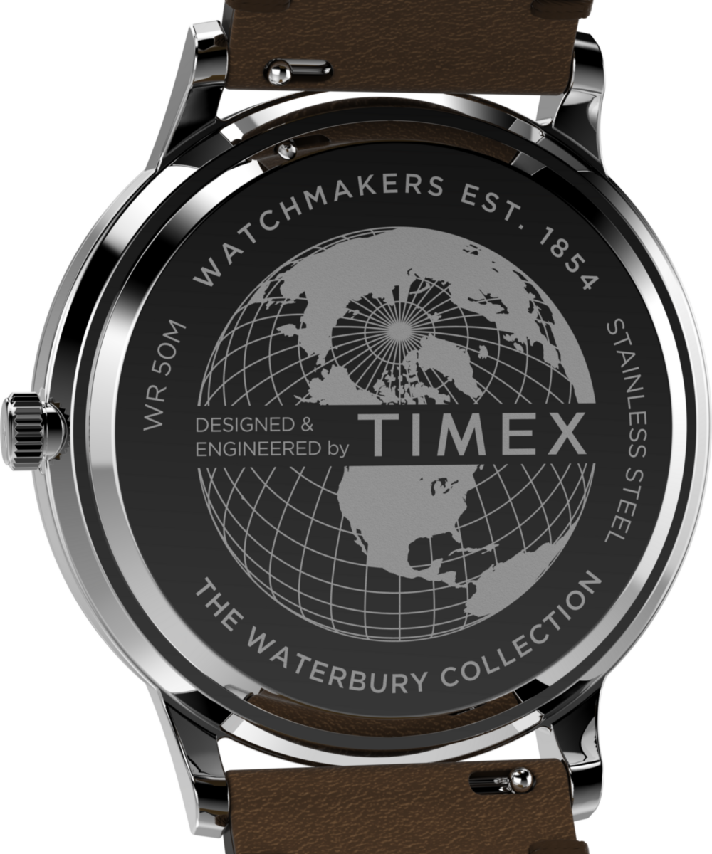 Timex Waterbury Classic 40mm Leather Strap Watch