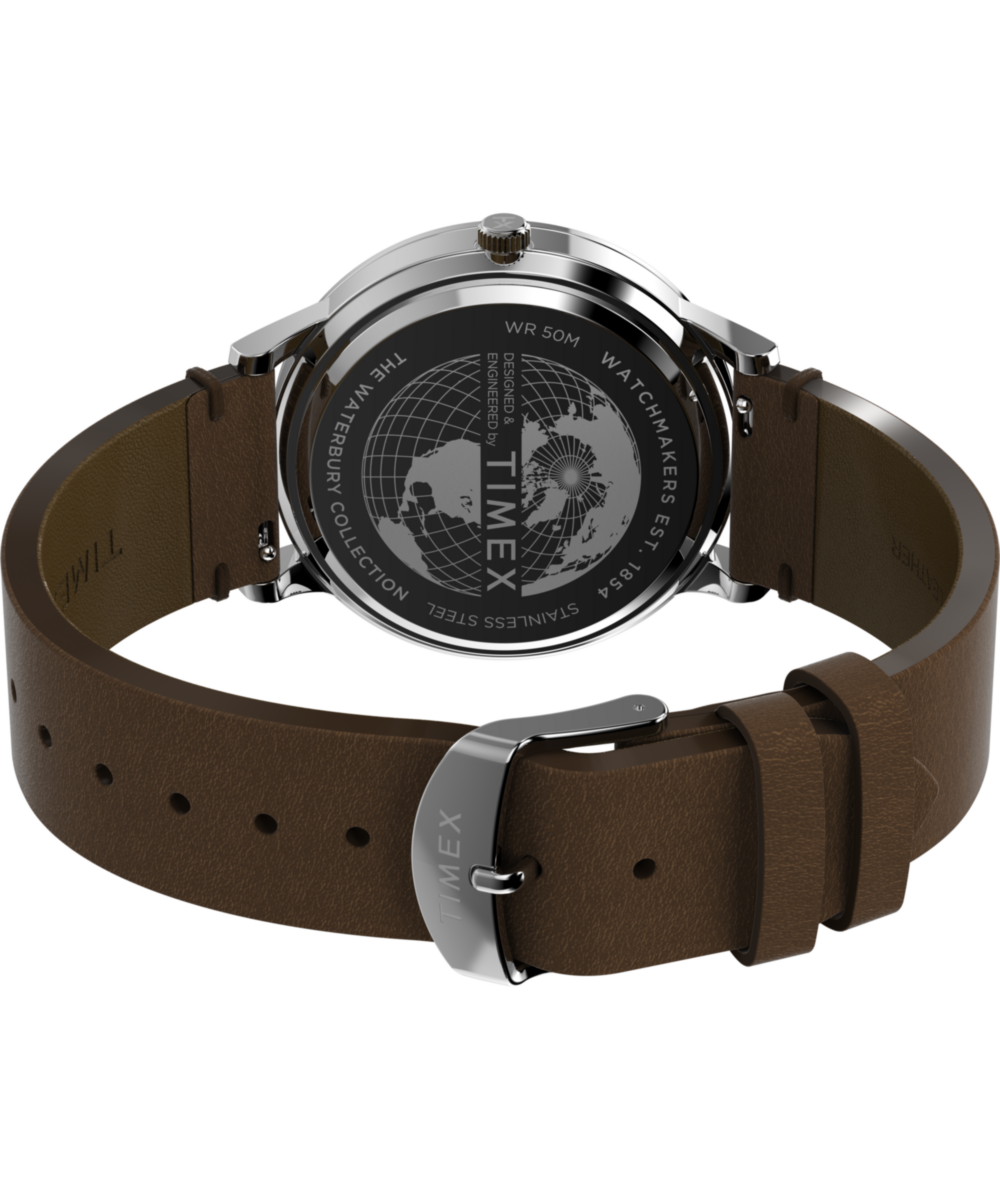 Timex Waterbury Classic 40mm Leather Strap Watch