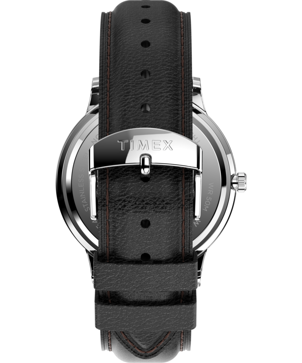 Timex Waterbury Classic Day/Date 40mm Leather Strap Watch