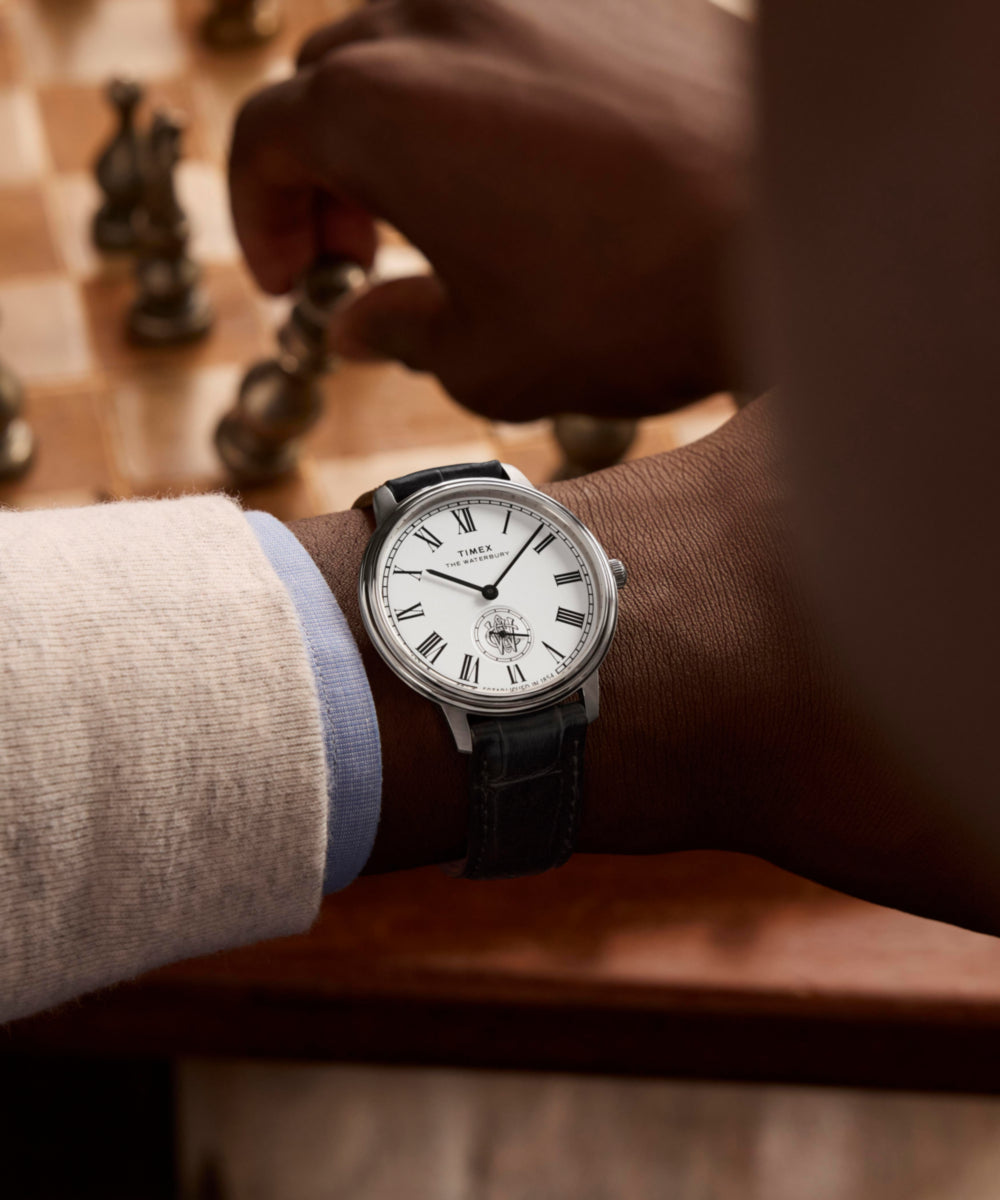Timex Waterbury Metropolitan Sub-Second 39mm Leather Strap Watch