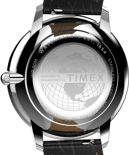 Timex Waterbury Metropolitan Sub-Second 39mm Leather Strap Watch
