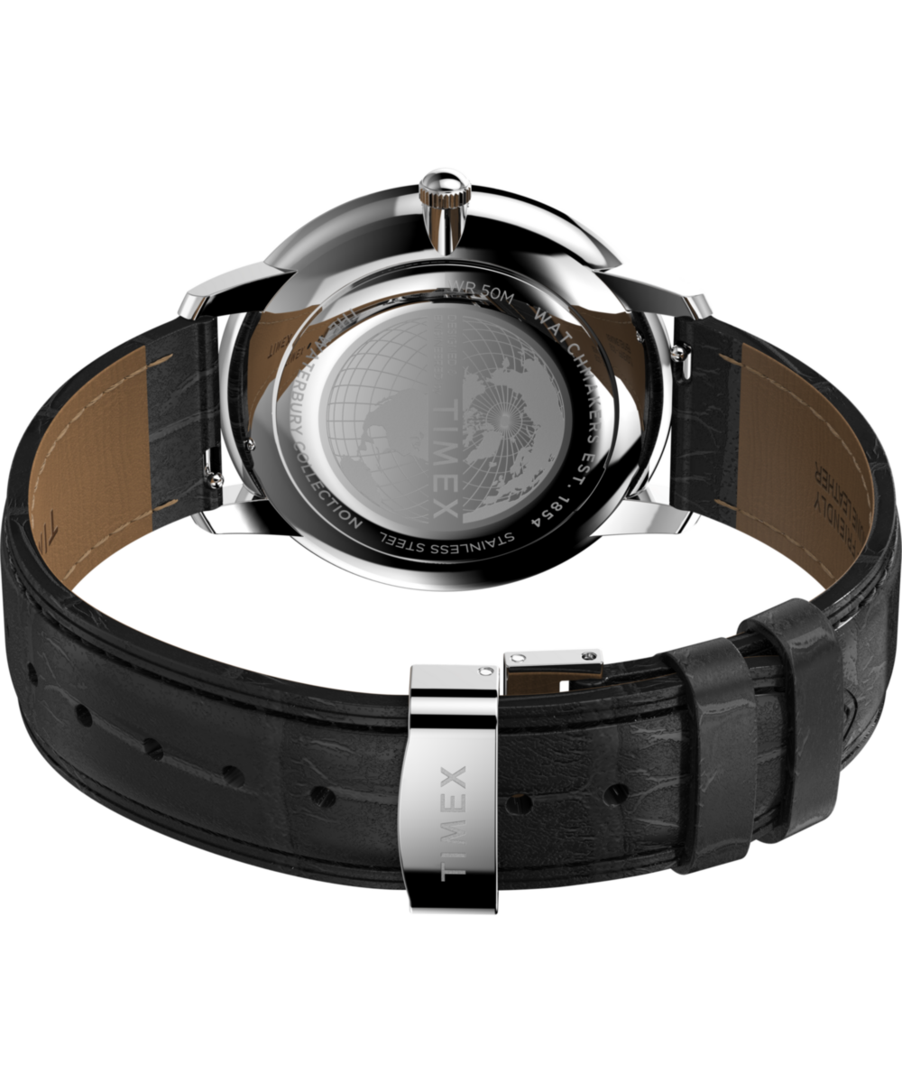 Timex Waterbury Metropolitan Sub-Second 39mm Leather Strap Watch
