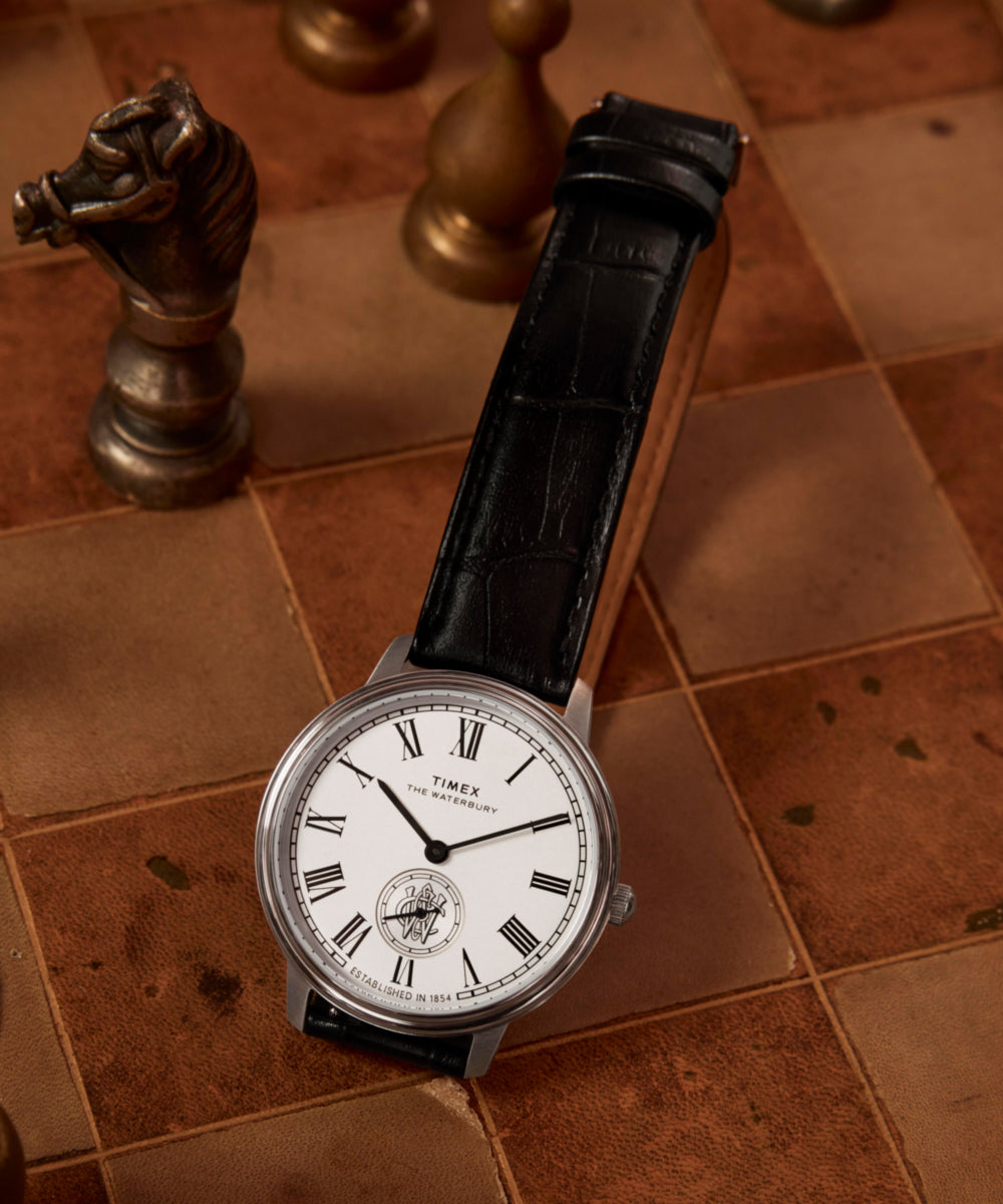 Timex Waterbury Metropolitan Sub-Second 39mm Leather Strap Watch