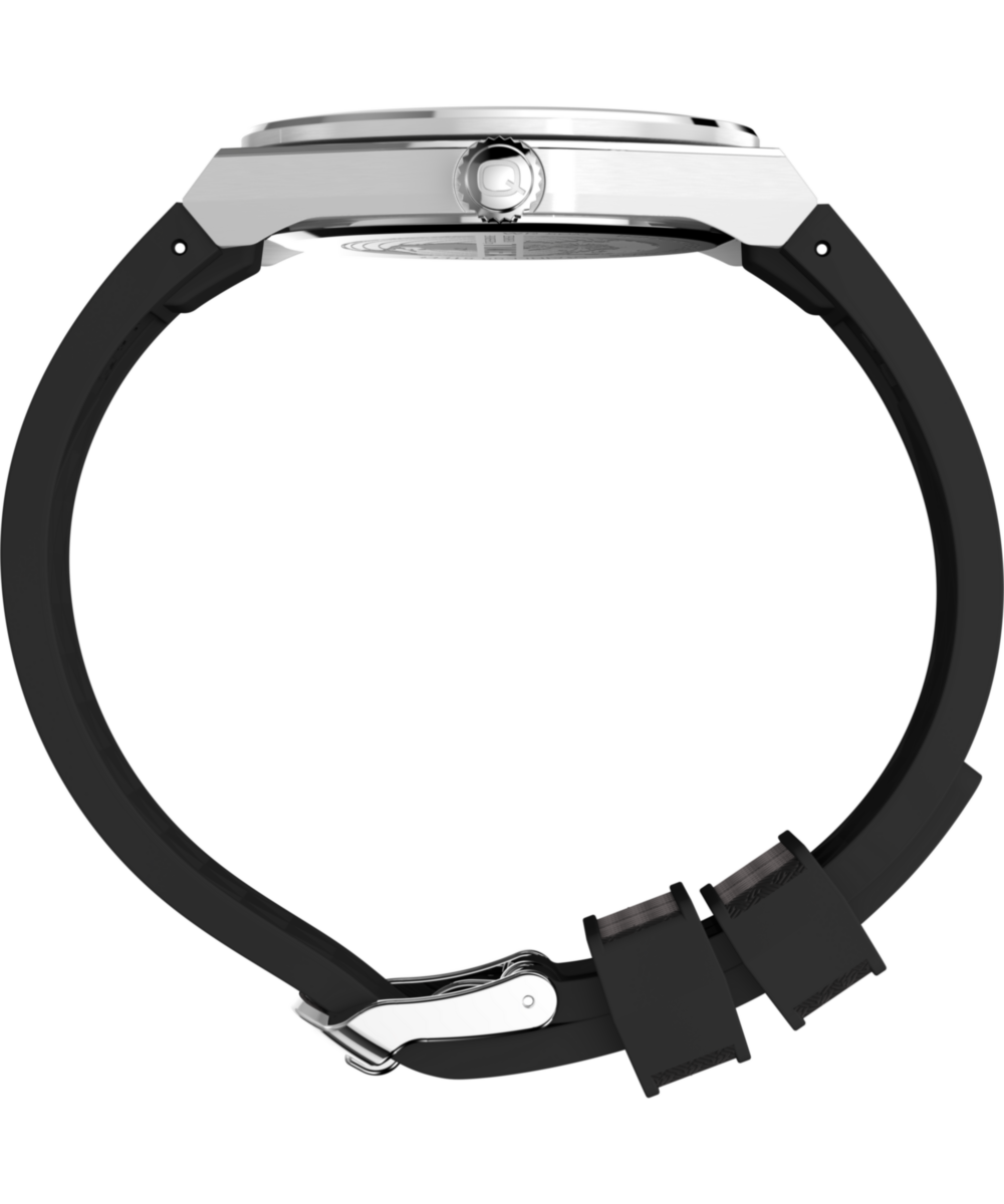 Timex Q Timex Continental GMT 39mm Synthetic Rubber Strap Watch