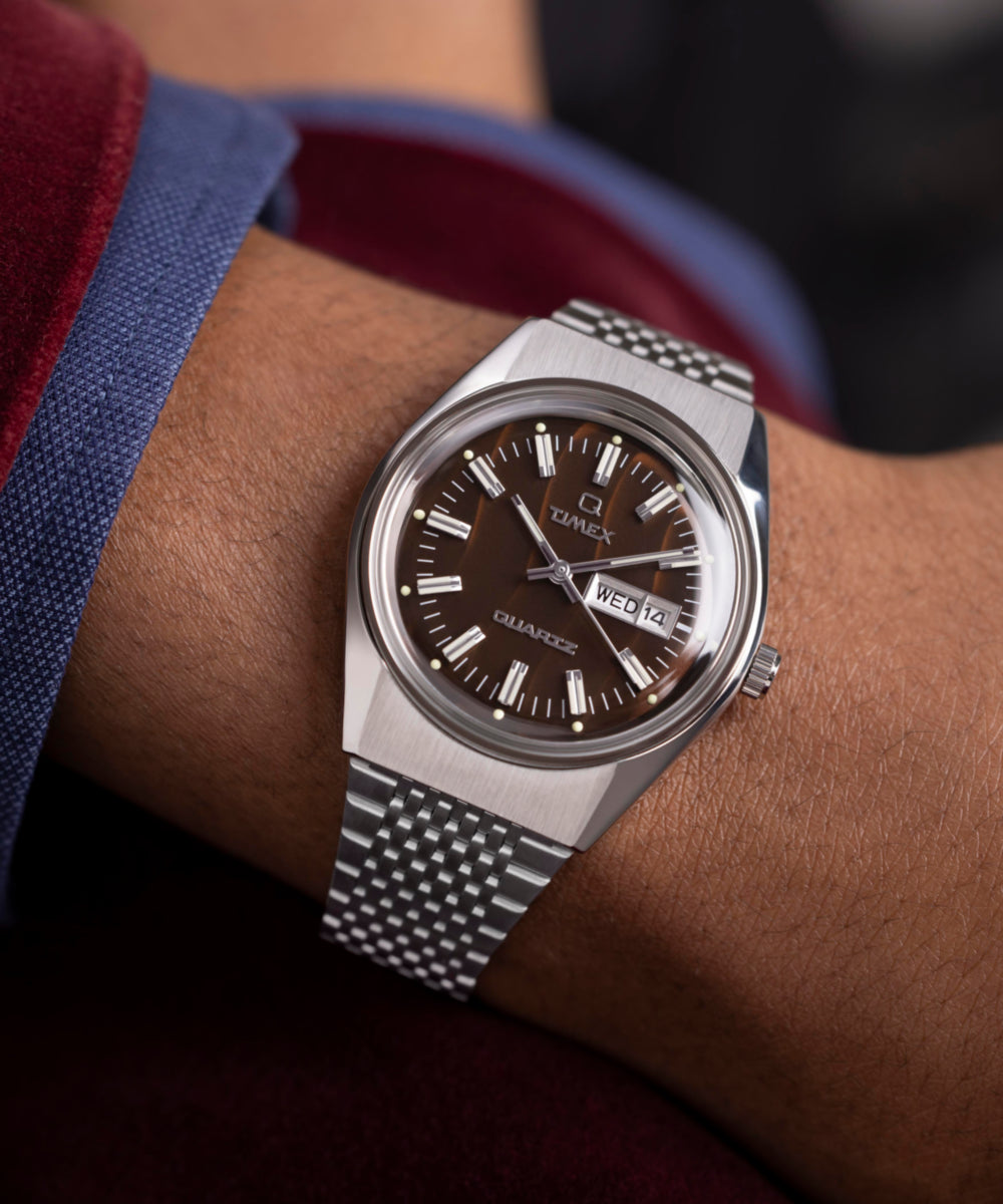 Timex Q Timex Falcon Eye 38mm Stainless Steel Bracelet Watch