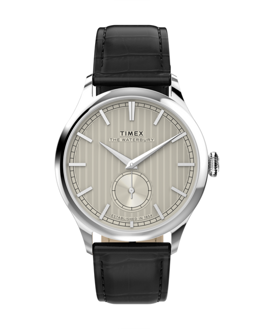 Timex Waterbury Classic Sub-Second 39mm Leather Strap Watch
