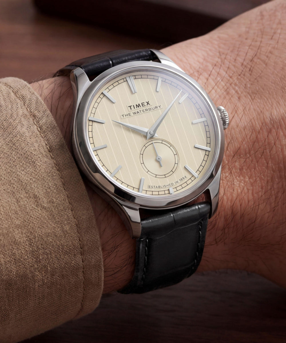 Timex Waterbury Classic Sub-Second 39mm Leather Strap Watch
