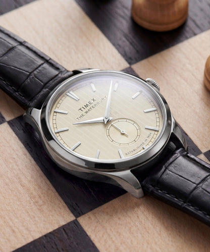 Timex Waterbury Classic Sub-Second 39mm Leather Strap Watch