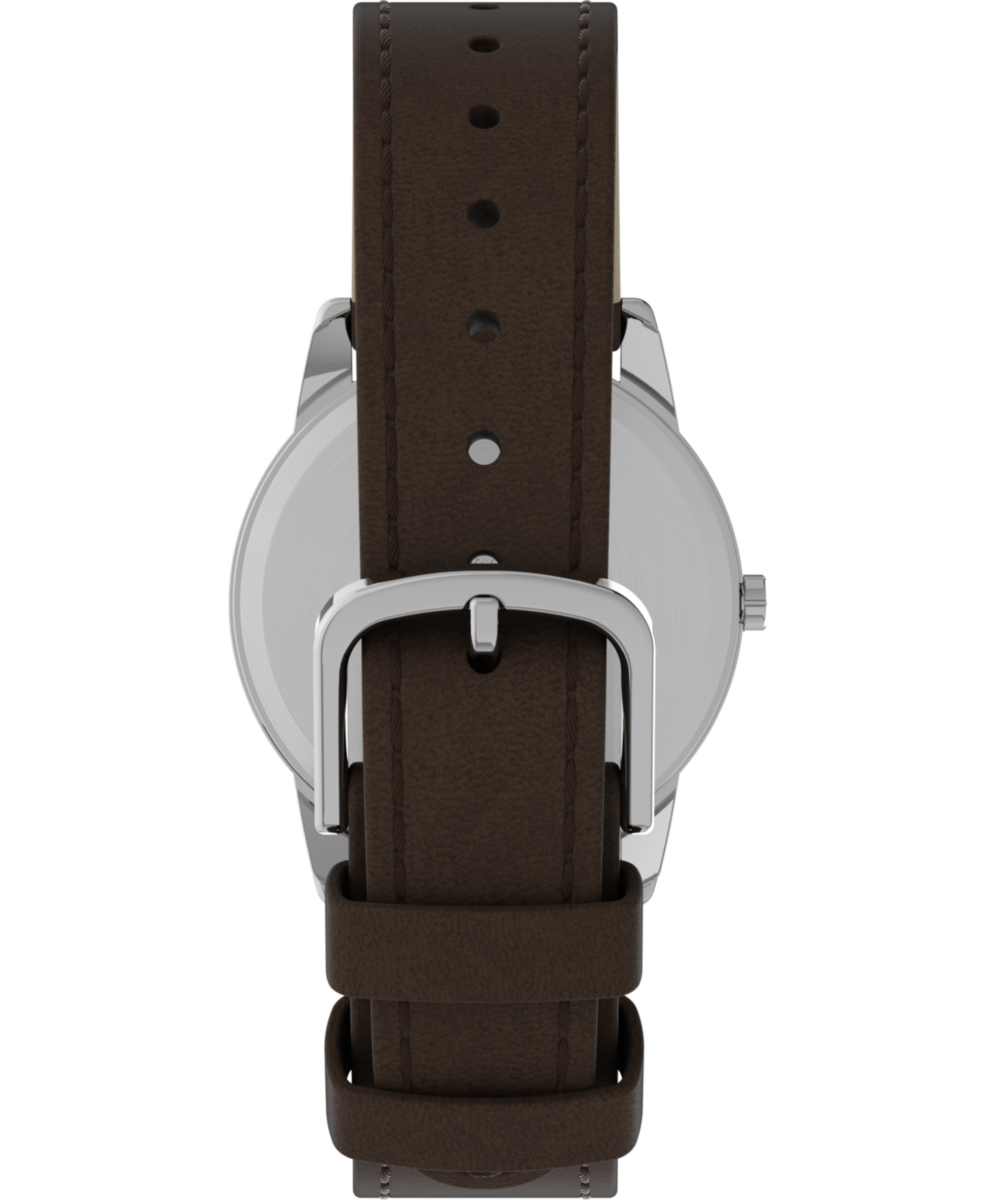 Timex Easy Reader Day Date 35mm Leather Strap Watch