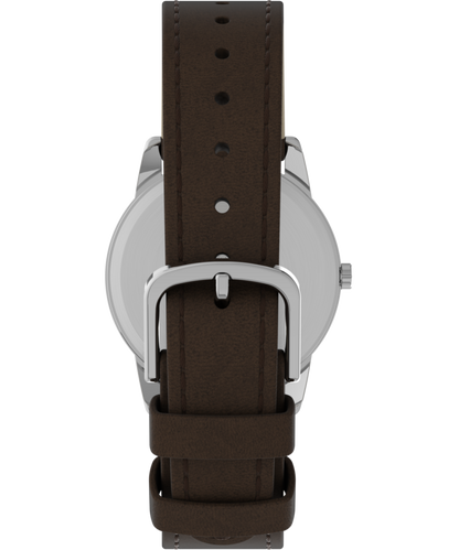 Timex Easy Reader Day Date 35mm Leather Strap Watch