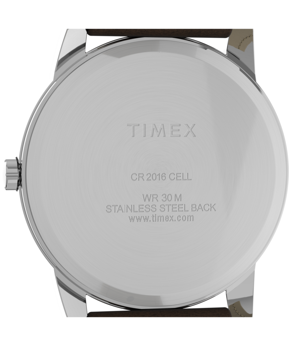 Timex Easy Reader Day Date 35mm Leather Strap Watch