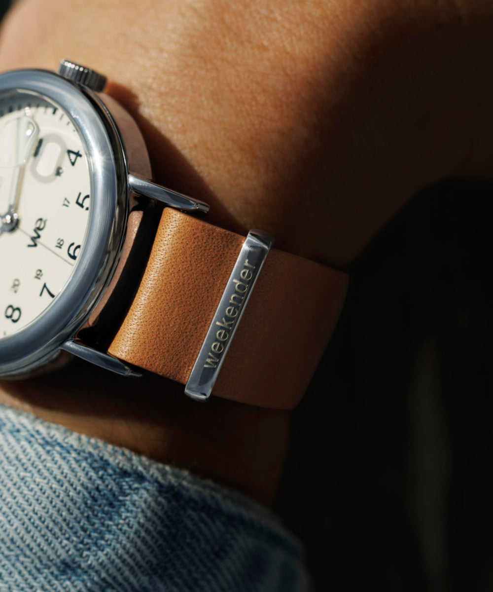 Timex Weekender 37mm Leather Strap Watch