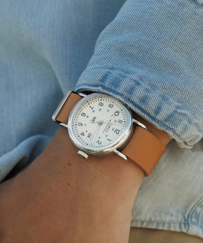 Timex Weekender 37mm Leather Strap Watch