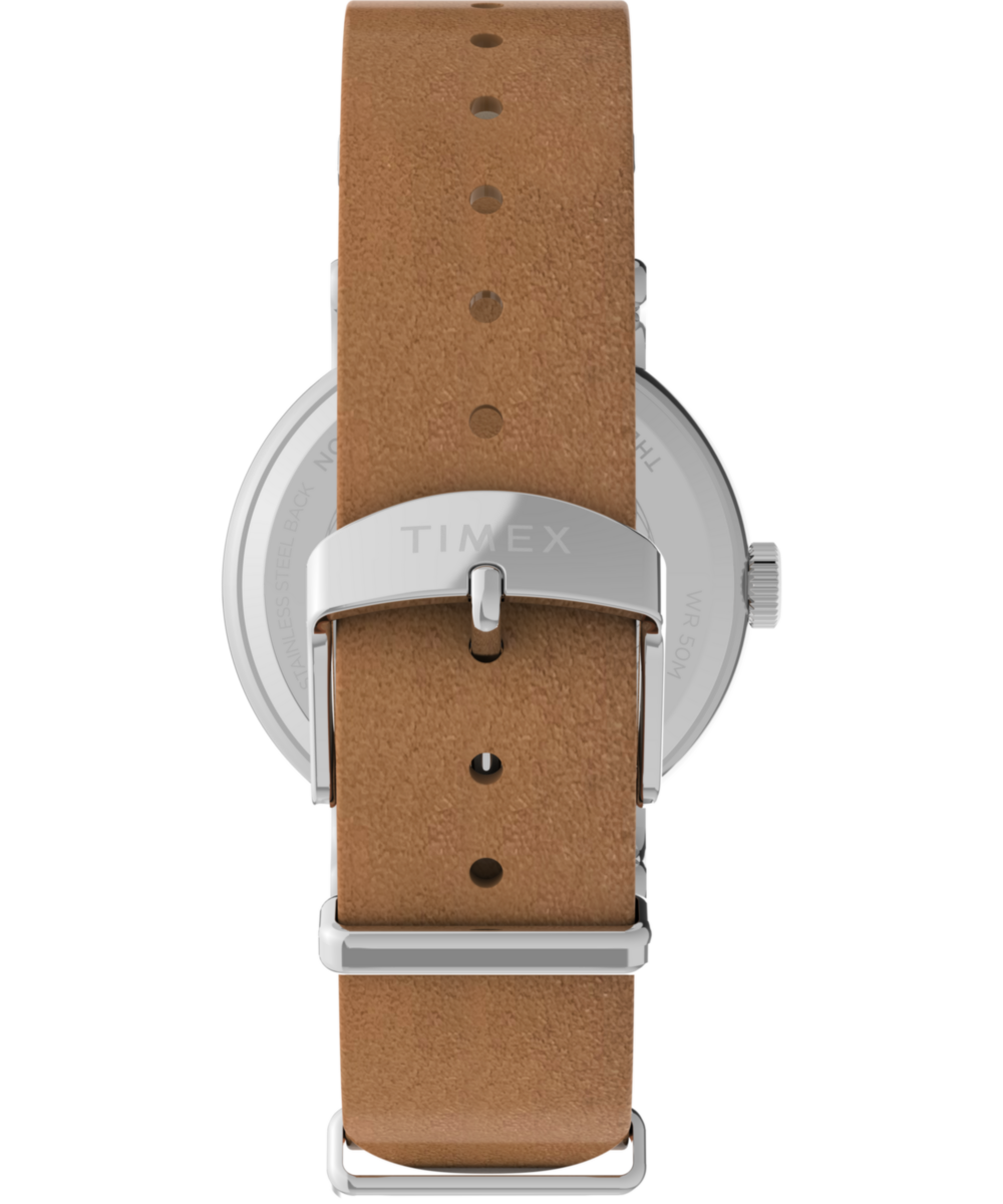 Timex Weekender 37mm Leather Strap Watch