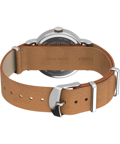 Timex Weekender 37mm Leather Strap Watch