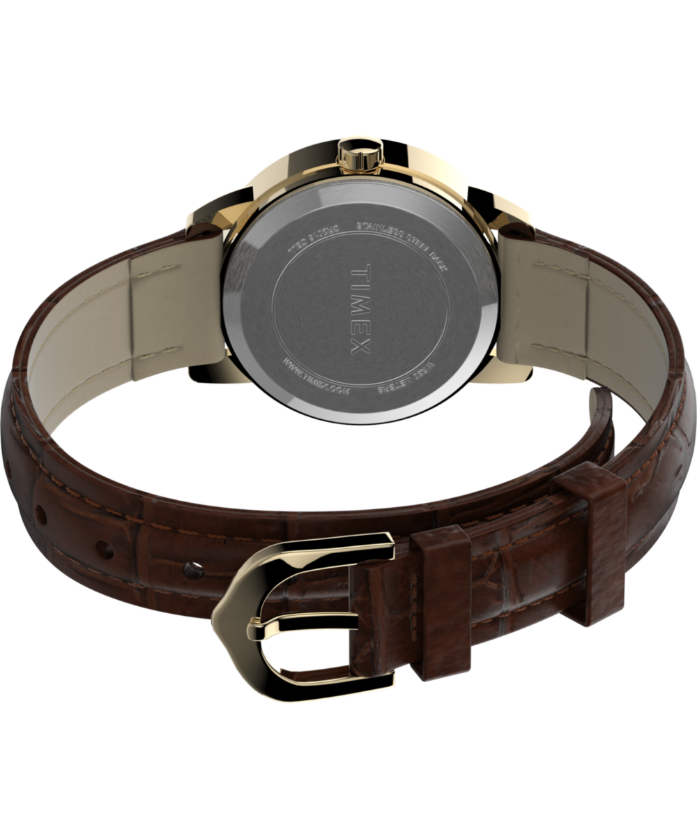 Timex Easy Reader 25mm Leather Strap Watch