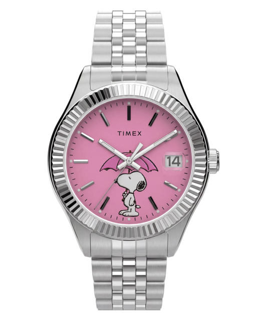 Timex Peanuts x Timex Legacy Snoopy Umbrella Stainless Steel Bracelet Watch