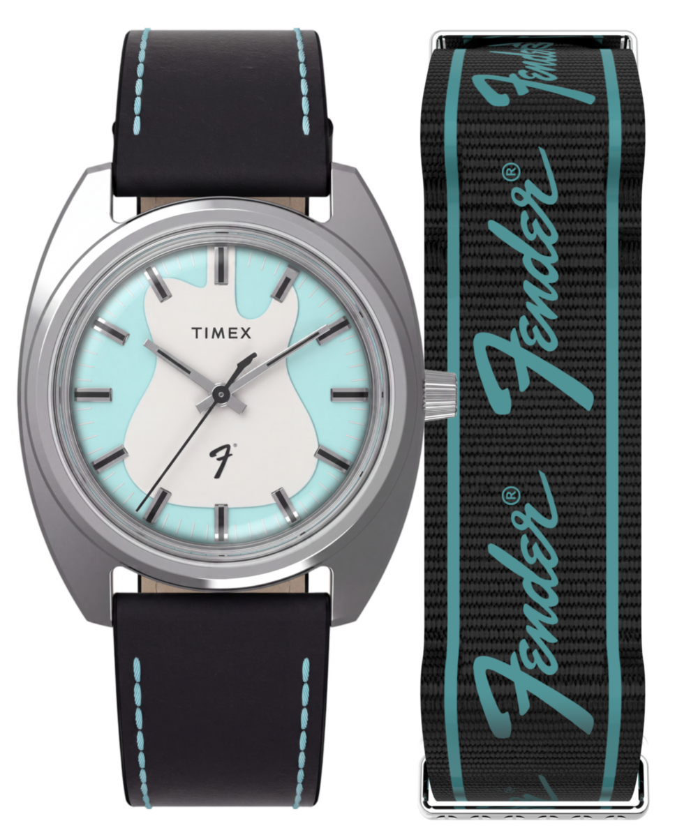 Timex Fender x Timex 37mm Leather Strap Watch Giftset