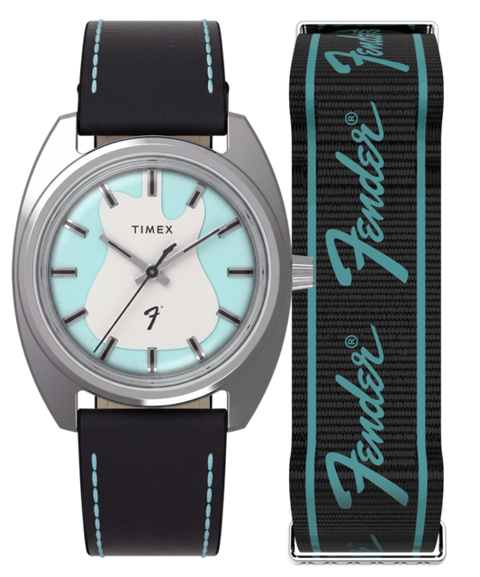 Timex Fender x Timex 37mm Leather Strap Watch Giftset