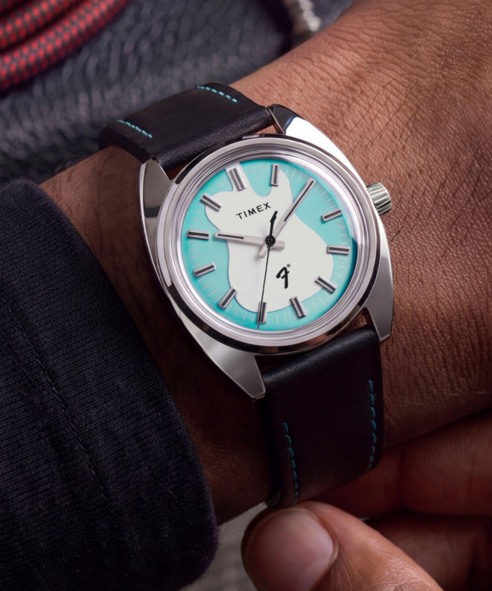 Timex Fender x Timex 37mm Leather Strap Watch Giftset