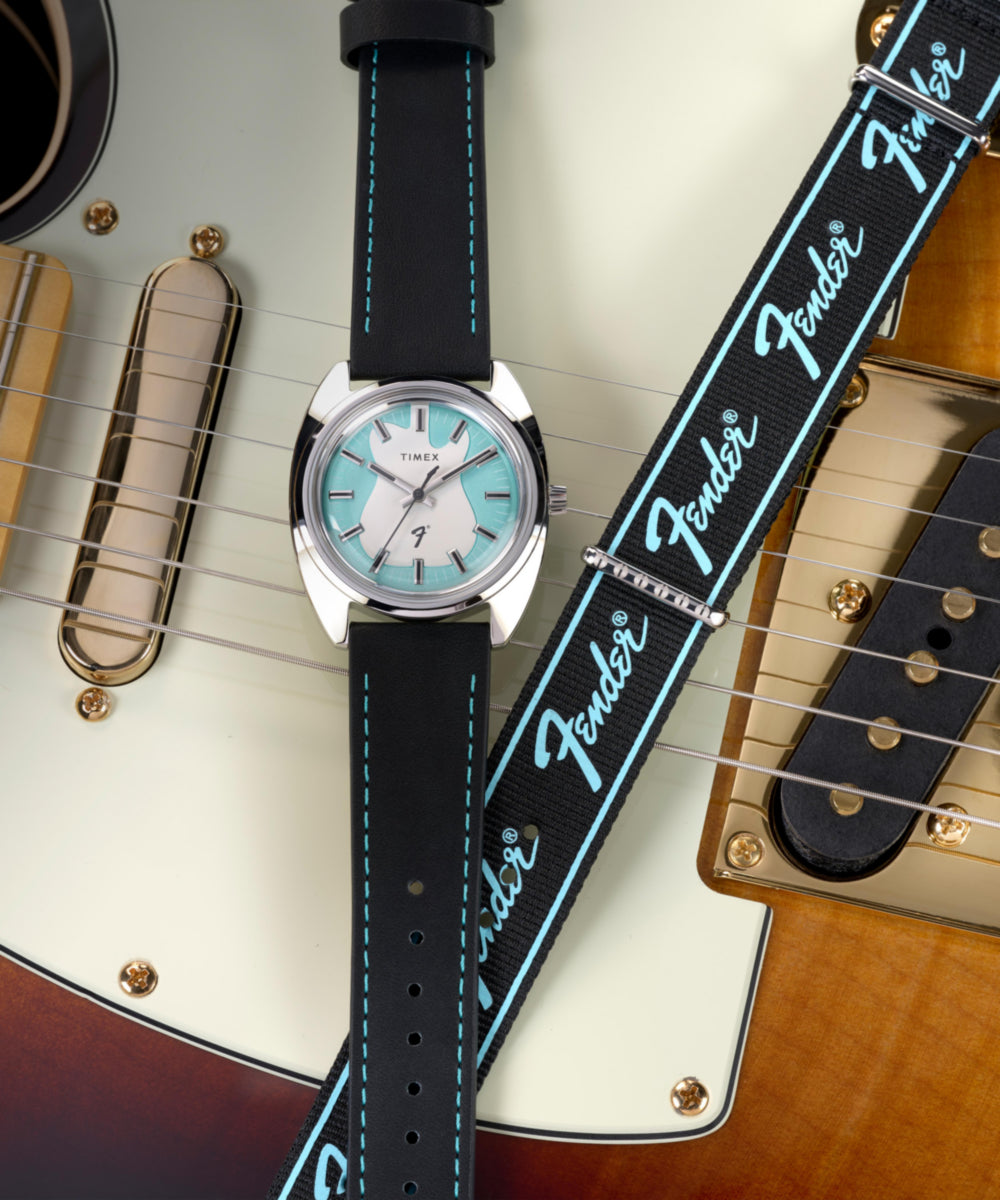 Timex Fender x Timex 37mm Leather Strap Watch Giftset