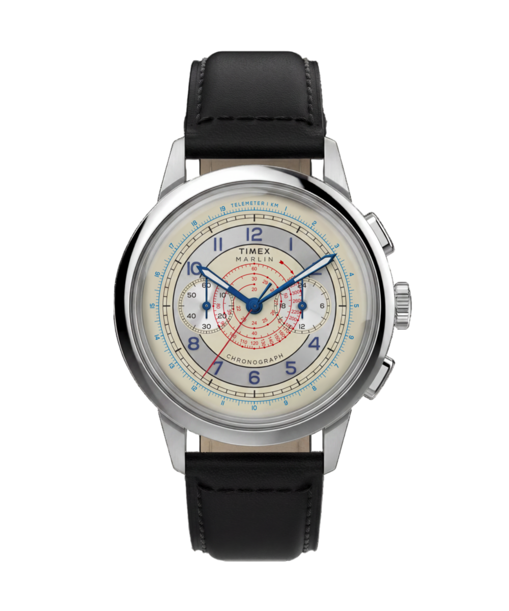 Timex Marlin Neo Classic Chronograph 40mm Leather Strap Watch