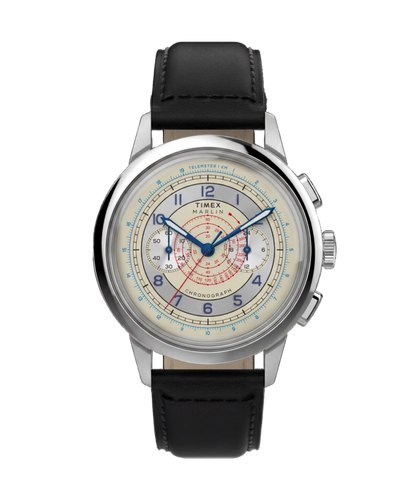 Timex Marlin Neo Classic Chronograph 40mm Leather Strap Watch